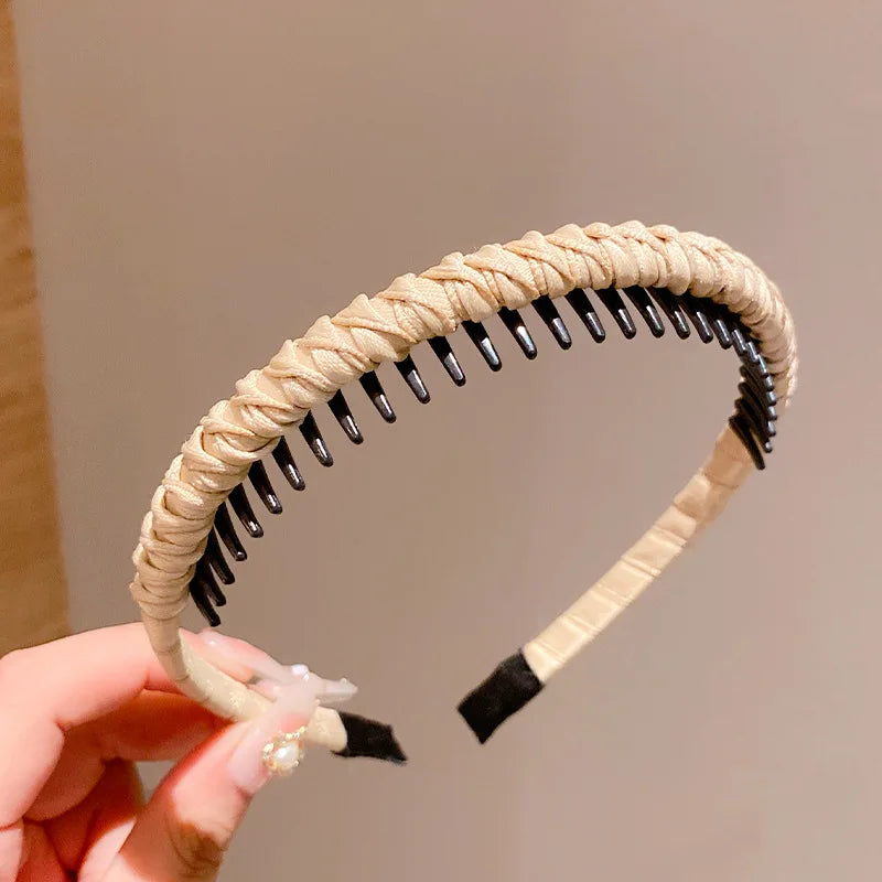 Cute Candy Colors Wrap Cloth Teeth Hairbands  Accessories