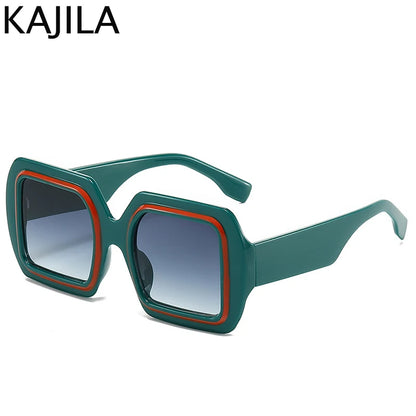Oversized Square Luxury Vintage Sunglasses
