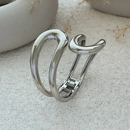 Geometric Cuff Chunky Wide Open Bracelet