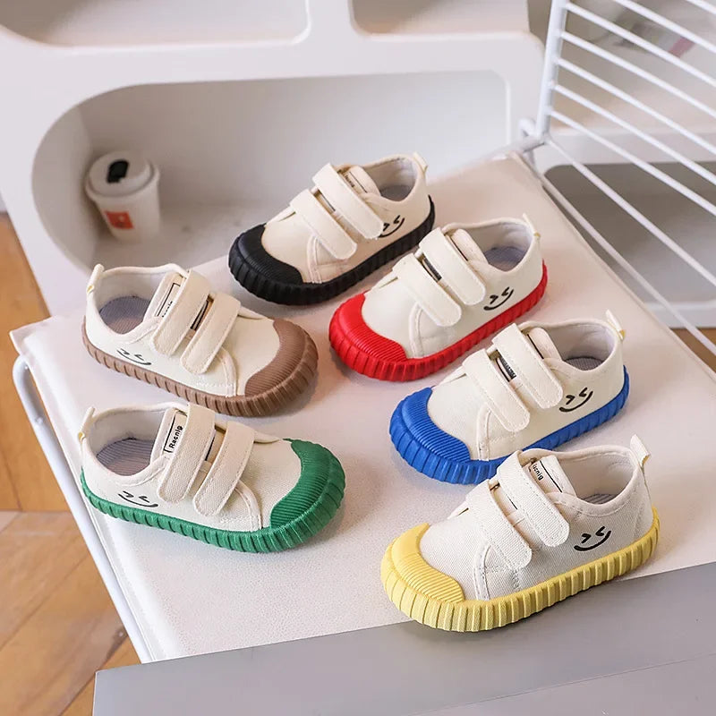 Korean Version Smiling Face Casual Canvas Shoes