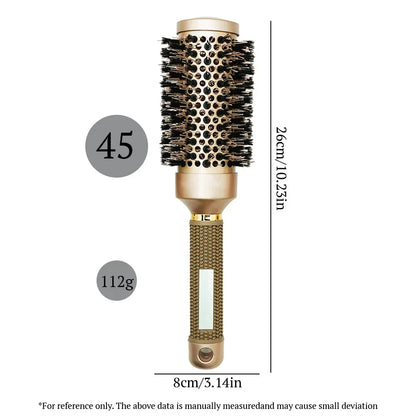 Aluminum Tube Round Barrel Hair Curling Brush