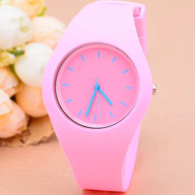 Silicone Strap Quartz Watch