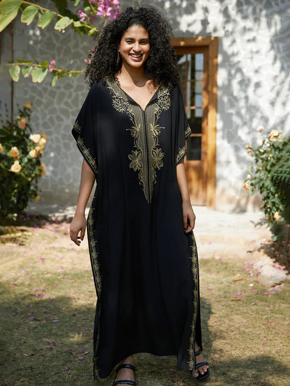 Swimsuit Cover Ups Short Sleeve Cover Up Kaftan Dresses