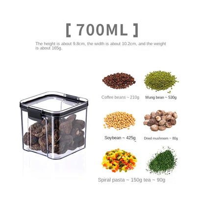 5Pcs Sets Sealed Jar Food Storage Box