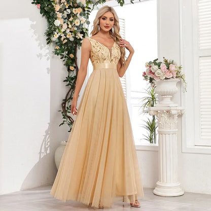 Sexy Prom Bridesmaid Maxi Dress
