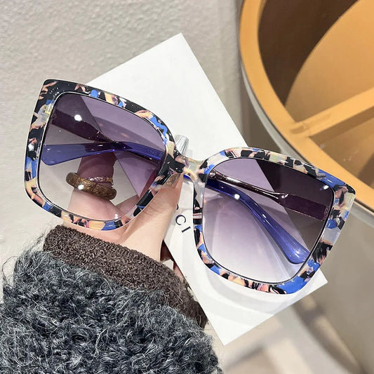 Large Square Frame Sunglasses