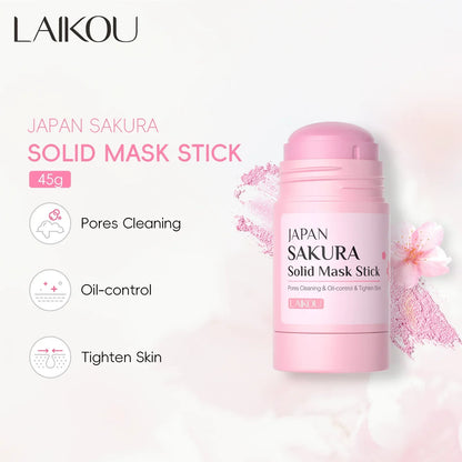 LAlKOU Sakura Solid Mud Face Mask Stick