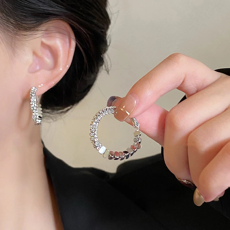 Luxury Big Round Hoop Earrings