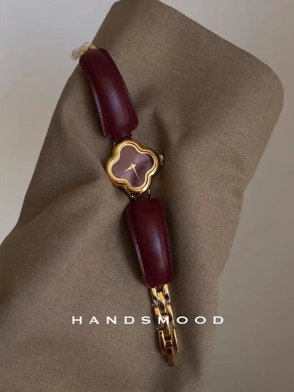 Elegantes relojes de cuarzo de cuero