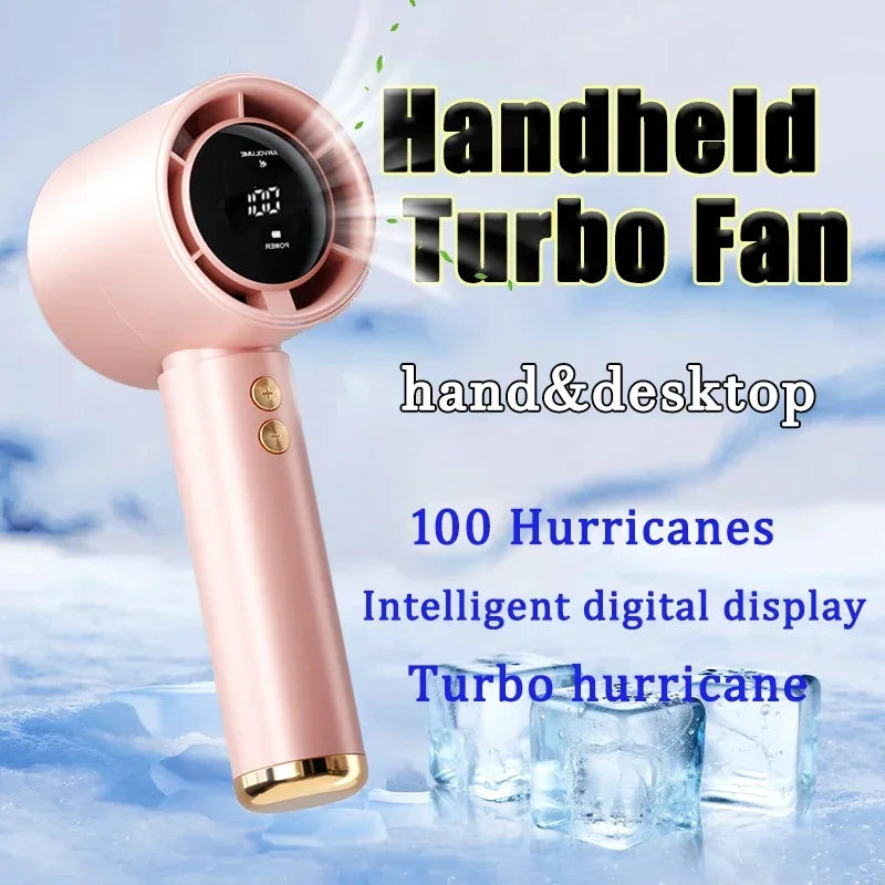 Mini Handheld Fan USB Fast Charging Portable Air Calculating Fan