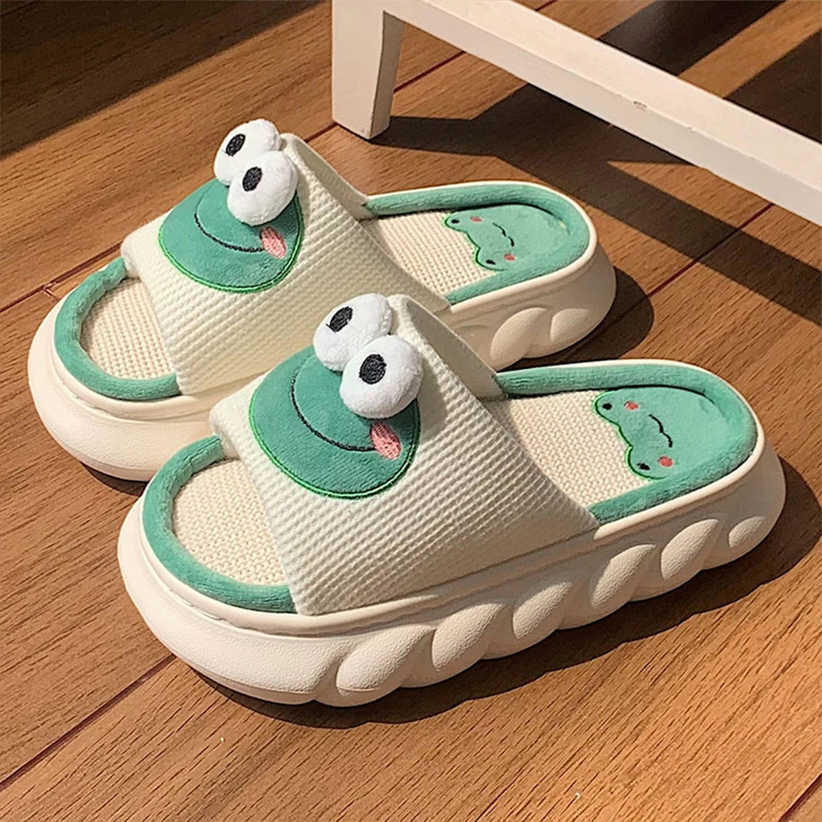 Cute Cartoon Lovely Animals Bedroom Cotton Home Indoor Thick Sole Slippers