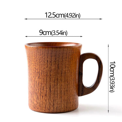 Wooden Handmade Jujube Wood Handle Beer Coffee Milk Tea Mug