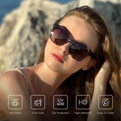 Cat eye Polarized Oversized UV400 Protection Retro Sunglasses