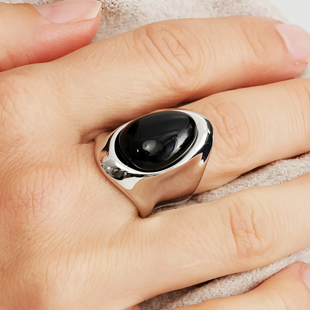 925 Sterling Silver Sparckling Moonstone Minimalist Handmade Ring