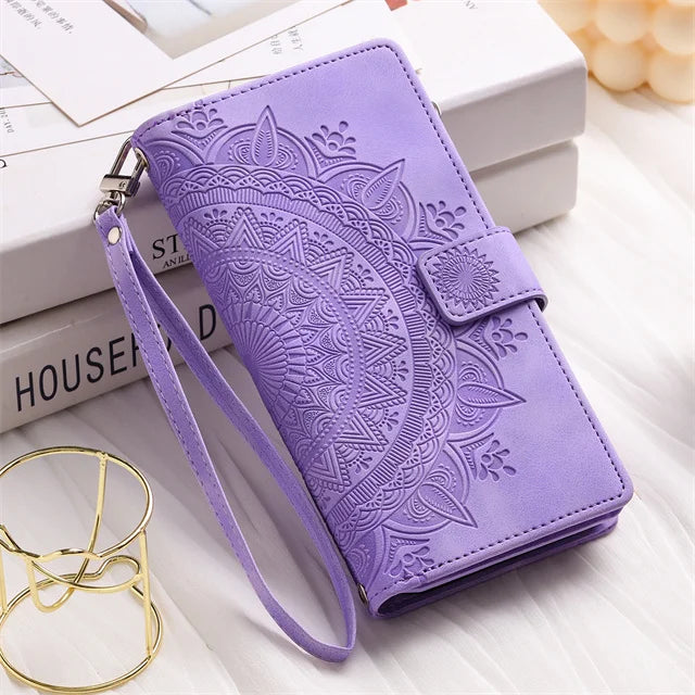 Leather Flip Case For Samsung Galaxy Phone Bag