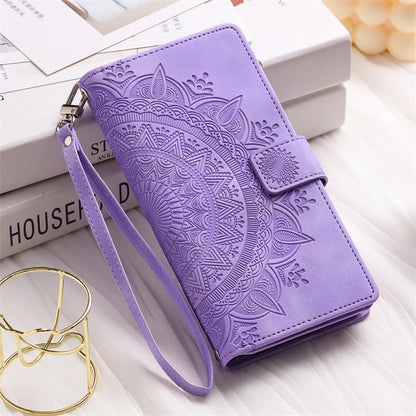 Leather Flip Case For Samsung Galaxy Phone Bag