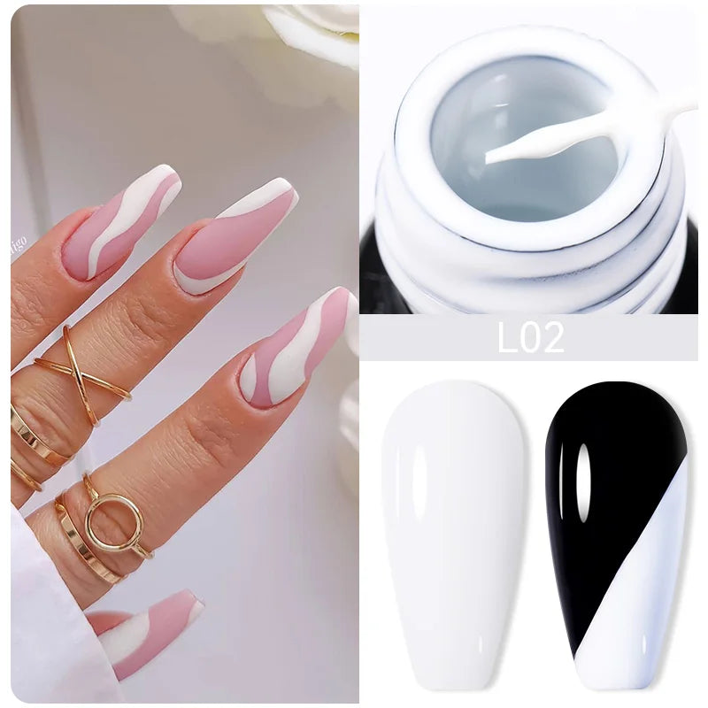 Super Bright Silver Metallic Liner Gel Nail Polish