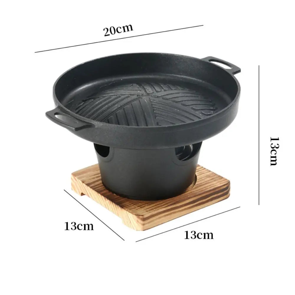 Detachable Japanese Alcohol Stove Korean Portable Non-stick Mini Barbecue Stove
