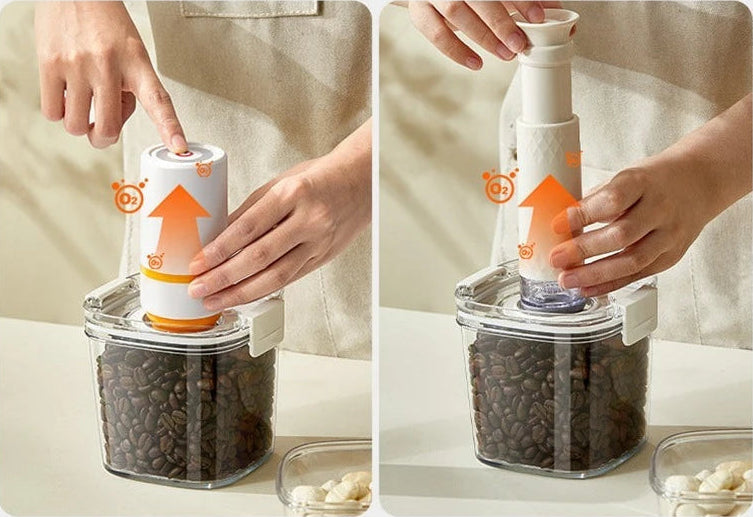 Electric Vacuum Jar Cereals Rice Storage Box