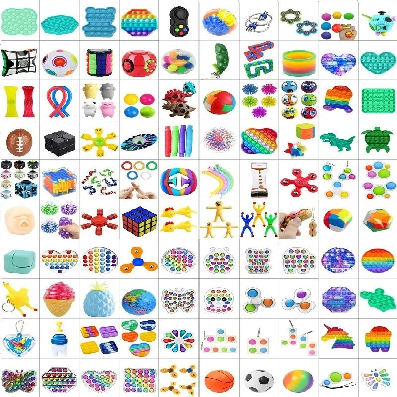 3-50pcs Random Fidget Toys Mystery Gifts Pack