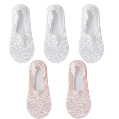 5Pair Thin Breathable Transparent Socks