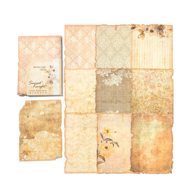 30Pcs/Pack Gentle Wind Series Scrapbooking Decorative