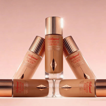 Charlotte Tilbury CT Two-color Heart-shaped Blusher Naturally High-gloss Liquid Powder Set Brightening Pearlescent Glow Powder