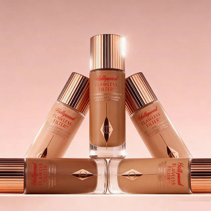 Two-color Heart-shaped Blusher Naturally High-gloss Liquid Powder Set