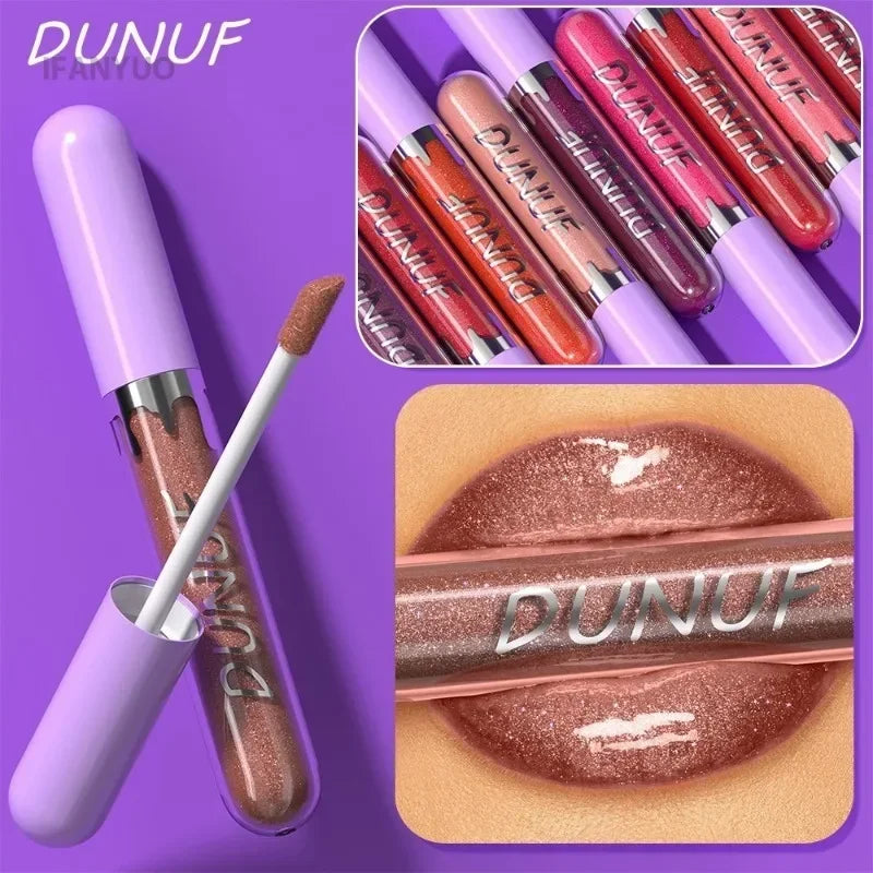 1pc Metallic Liquid Lipstick Long Lasting Glitter Lip Glaze Waterproof