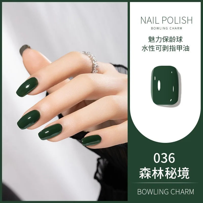 40 Colors Nail Polish Water-based Quick Drying Tearable Nail Art