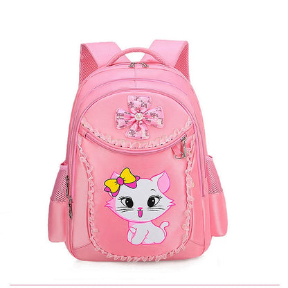 Backpack Pink Cute Cat Kindergarten Kid School Bag