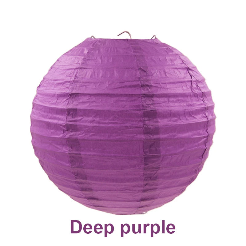10/15/20/25/30cm Round Chinese Paper Lanterns Birthday Wedding Decor Gift