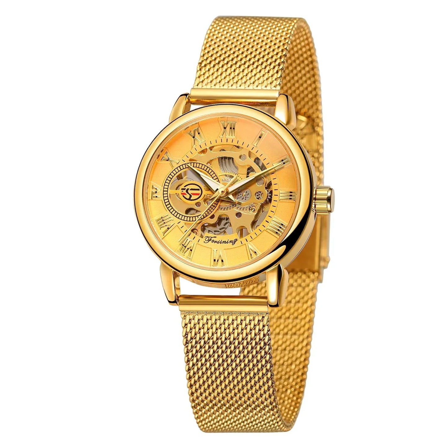 Luxury Steel Skeleton Mechanical Watch