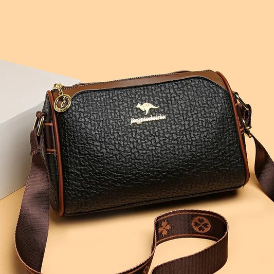 Soft Leather Pillow Versatile Large Capacity Crossbody Bag