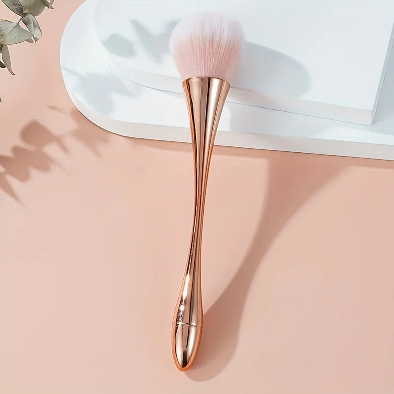 Rose Golden Fan Makeup Brush