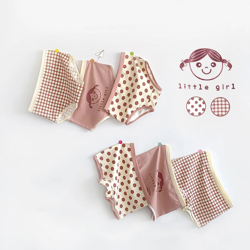 3Pcs/lot Kids 7 Collections Cotton Underwear