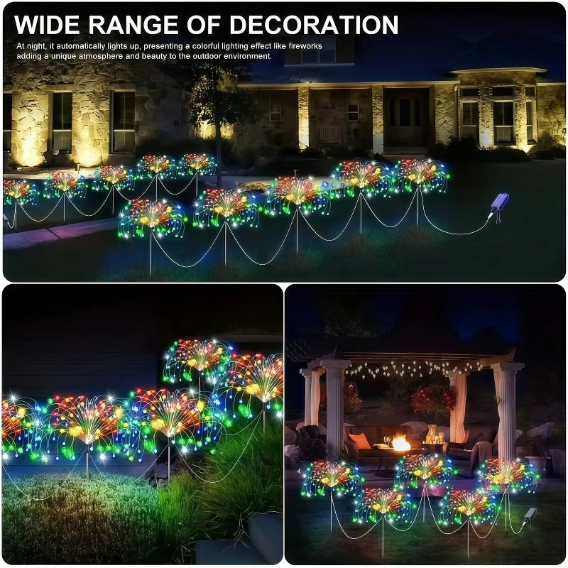 6Pack Outdoor Solar Garden Lights LED Garden Lights 8 Lighting