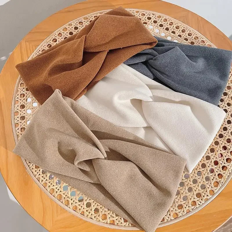 Wide Edge Cross Stretch Fabric Headband