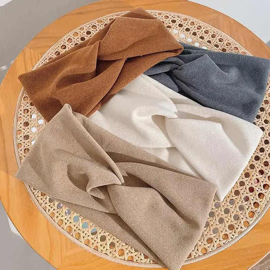 Wide Edge Cross Stretch Fabric Headband