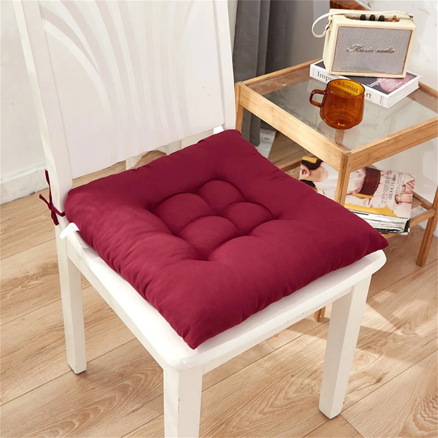 Square Chair Soft Pad Thicker Seat Cushion