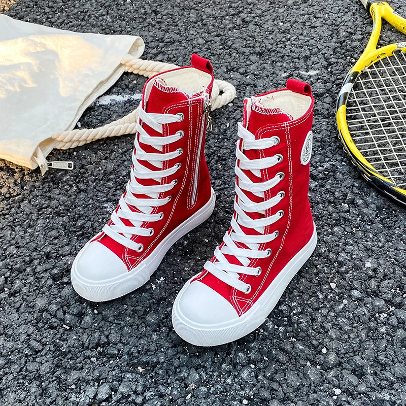 HighTop Canvas High Barrel Boots Shoes