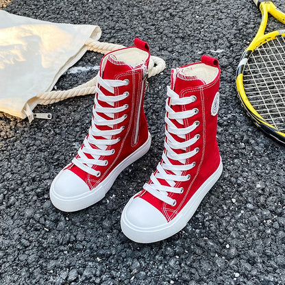 HighTop Canvas High Barrel Boots Shoes