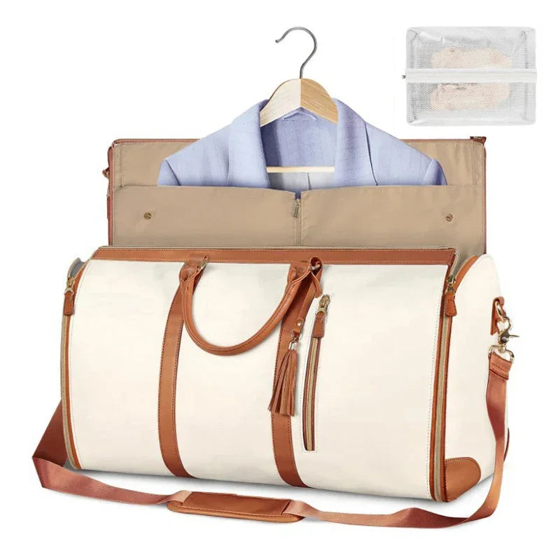 PU Leather Duffel Travel Bag