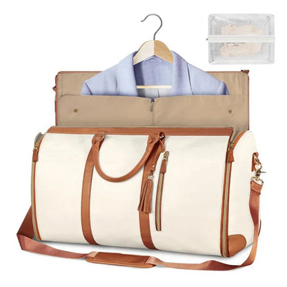 PU Leather Duffel Travel Bag