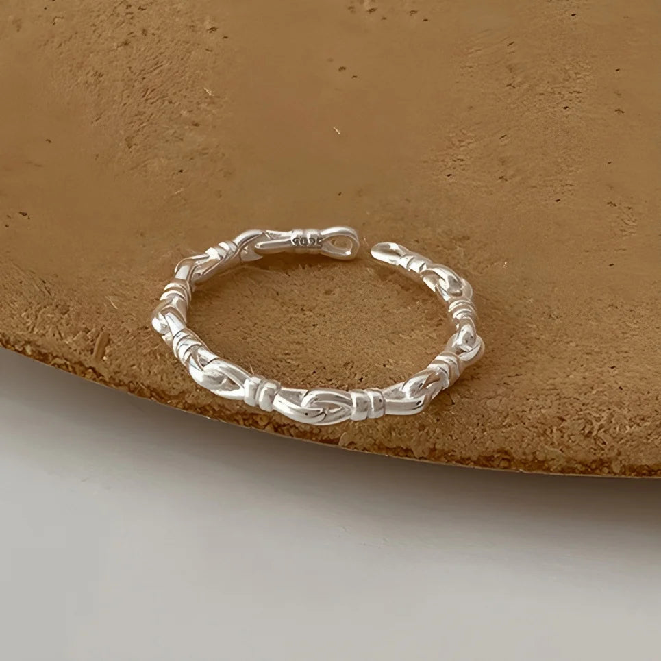 925 Sterling Silver Drip Glaze Butterfly Zircon Rings
