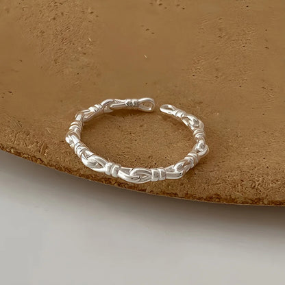 925 Sterling Silver Drip Glaze Butterfly Zircon Rings