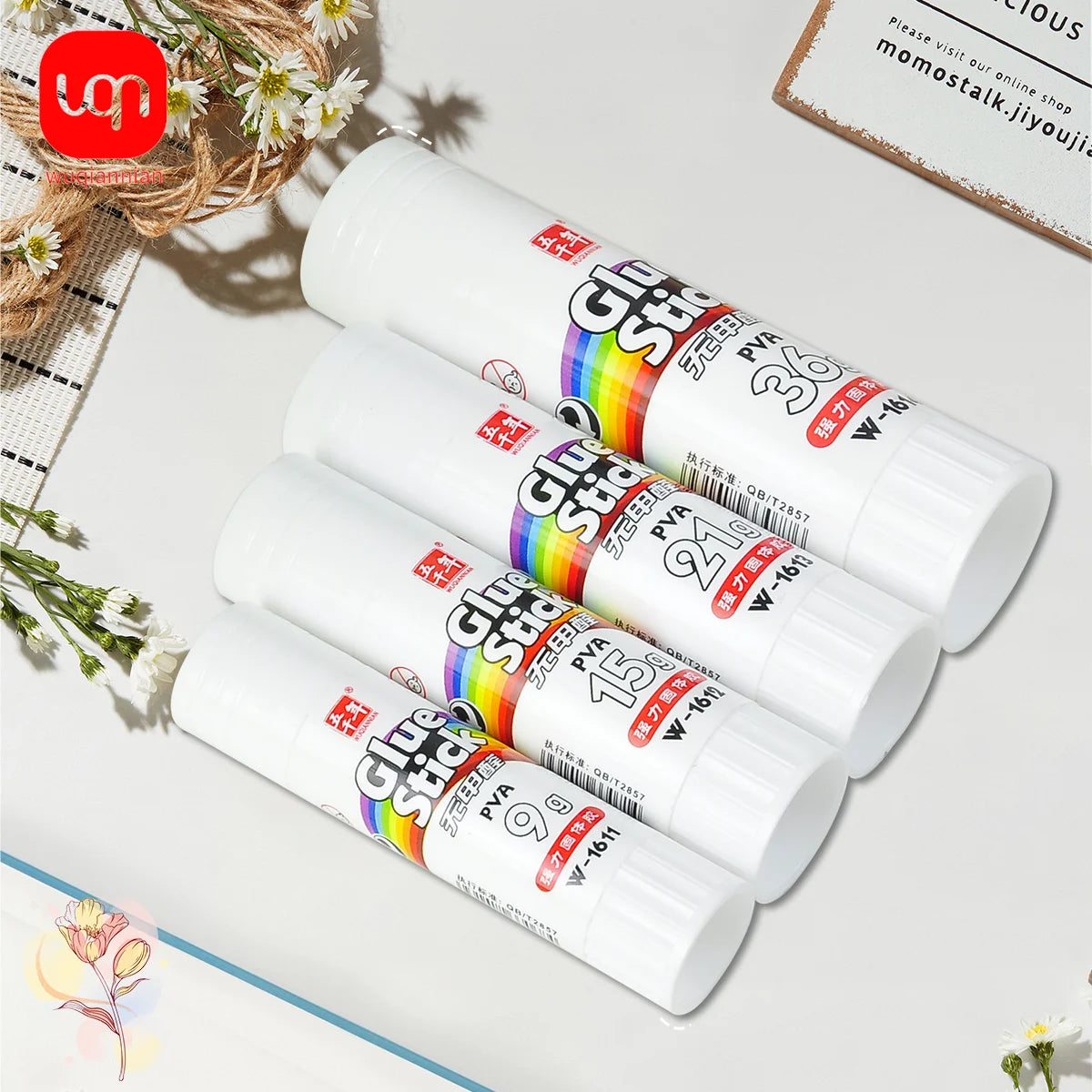 3/6PCS Student Office Stick Long Lasting Smooth Handmade Art Glue
