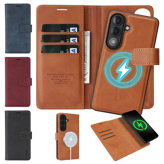 2 In 1 Flip Leather Case for Samsung Galaxy Phone Cover