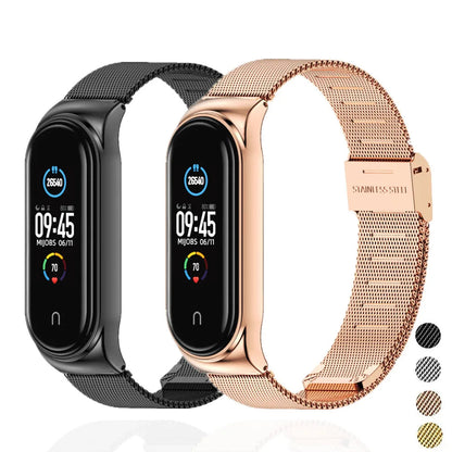Strap for Xiaomi Mi Band 6 5 4 3 Metal Milanese Bracelet