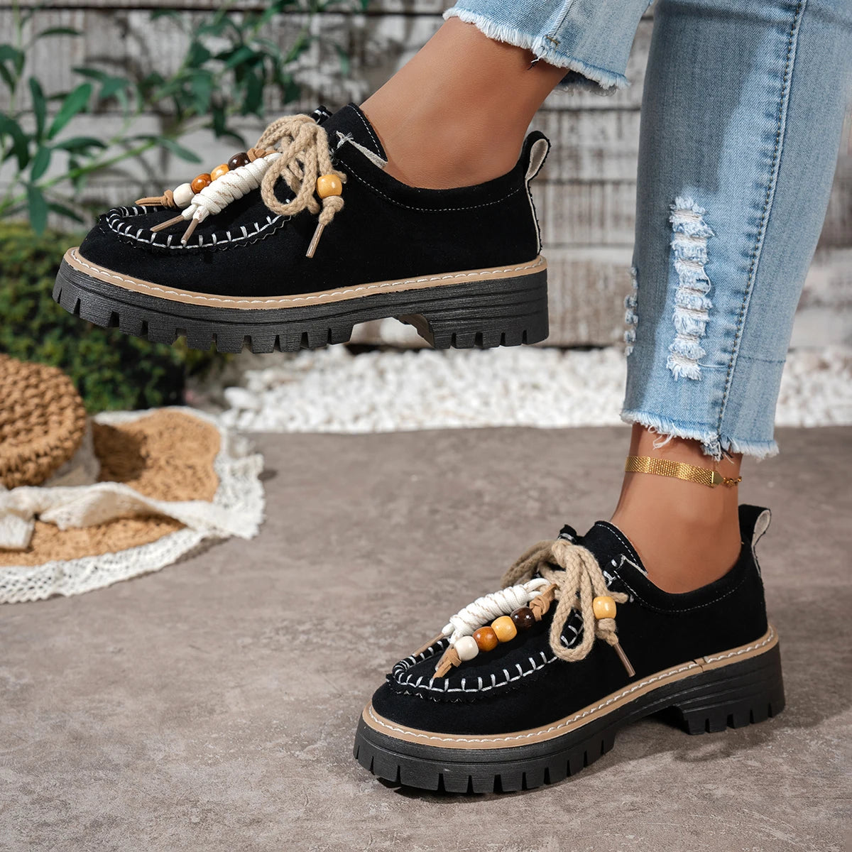 Sexy Work Sports Round Toe Casual Shoes